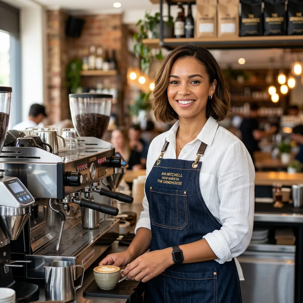 Ava Mitchell, head barista